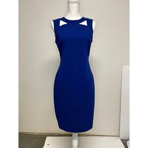 Calvin Klein, Royal‎ Blue, Sleeveless Sheath Dress, Woman's Size 4
